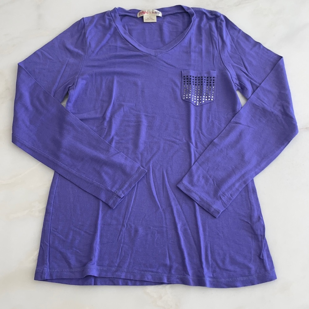 Ragdoll and Rockets Girls Purple L/S Top-Size 10